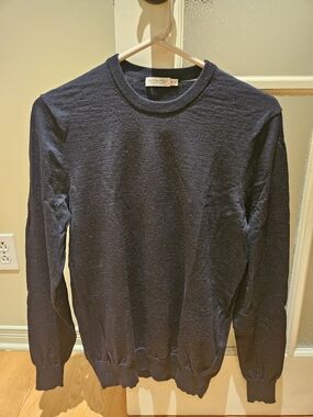 Suitsupply Men's Crewneck Sweater in Navy Blue